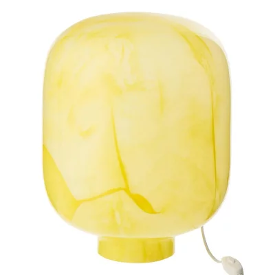 GENERIQUE Paris prix Lampe &agrave; poser en verre - Jaune