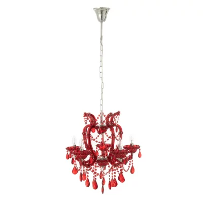 GENERIQUE Paris prix Lustre en verre vintage - Rouge