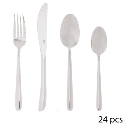 SECRET DE GOURMET Paris prix - m&eacute;nag&egrave;re inox 24 pi&egrave;ces 'orba' argent