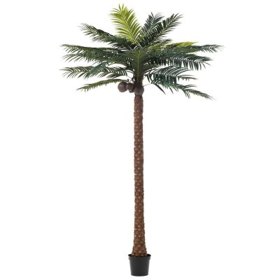 Paris Prix - Plante Artificielle palmier 4 Noix De Coco 350cm Vert