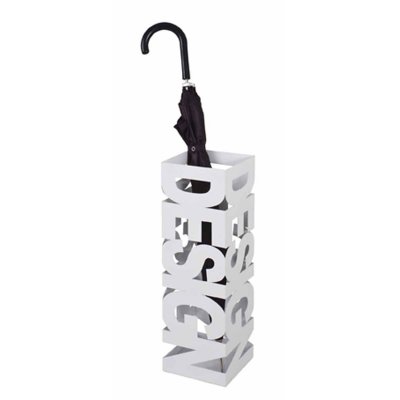 GENERIQUE Paris Prix - Porte-parapluies Design laqu&eacute; I 48cm Blanc