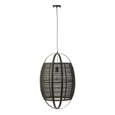 PARIS PRIX  Suspension Ion en bambou - Noir