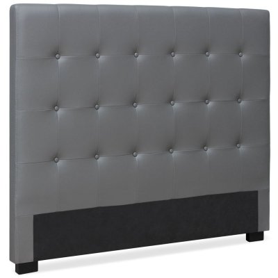 PARIS PRIX  - T&ecirc;te De Lit Capitonn&eacute;e amor 140cm Gris