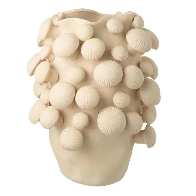 PARIS PRIX  Vase champignon d&eacute;co Fungi - Beige