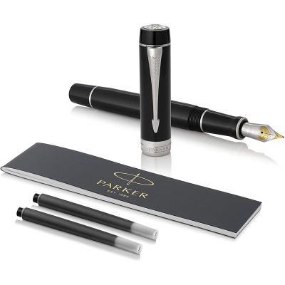 PARKER  Duofold Stylos &agrave; plume 1931366 - Unisex - Stainless Steel