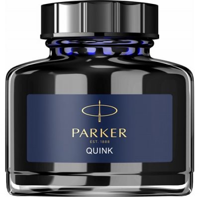 PARKER  Flacon d'encre QUINK, contenu: 57 ml, bleu noir - Lot de 3