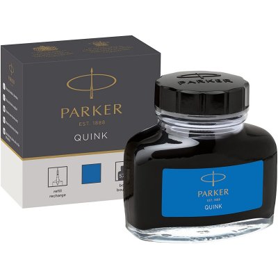 PARKER  Flacon d'encre QUINK, contenu: 57 ml, bleu royal - Lot de 3