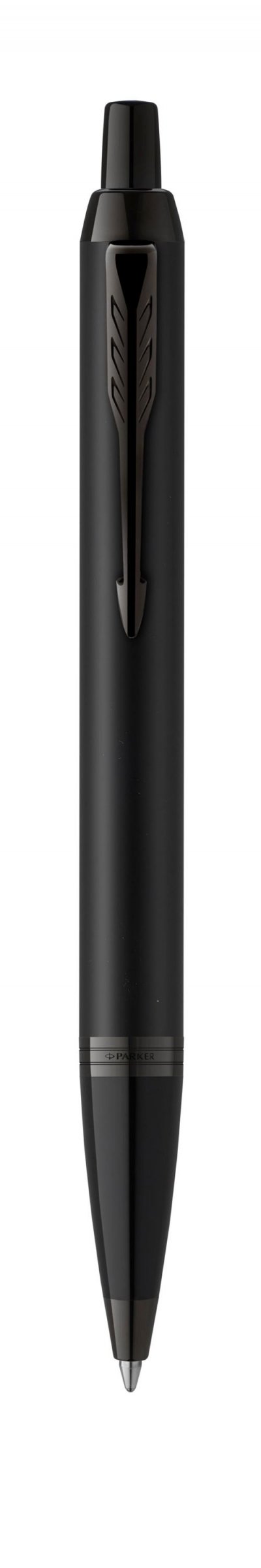 PARKER  IM Stylo bille noir monochrome, pointe moyenne, Coffret cadeau
