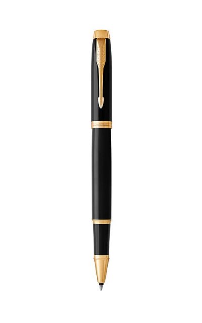 PARKER  IM Stylo roller, Noir, Recharge noire pointe fine, Coffret cadeau