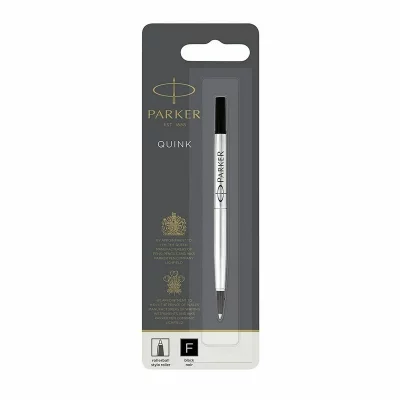 PARKER  recharge Roller Ball, pointe fine, noire, blister X 1