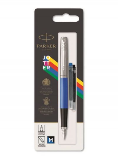 PARKER  Stylo plume JOTTER ORIGINAL Bleu C.T. - Lot de 2
