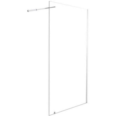 ONDEE Paroi CARIBA - paroi 90x210x0,6cm - Verre tremp&eacute; - 1 volet - Finitions chrom&eacute;
