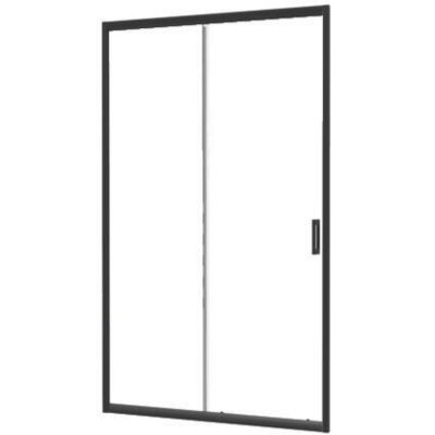ONDEE Paroi de douche coulissante NAPA noir mat L.120 x H.195 cm