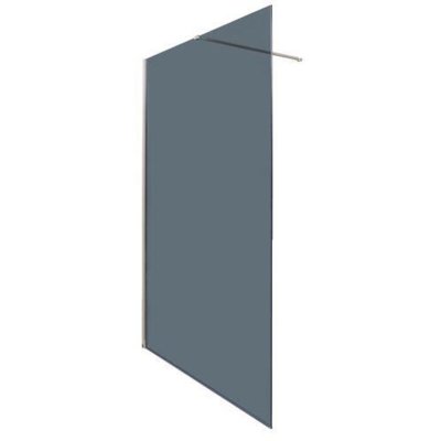 ONDEE Paroi ITALIENNE - Paroi 140x200x0,8cm - Verre tremp&eacute; - S&eacute;rigraphie Fum&eacute;e