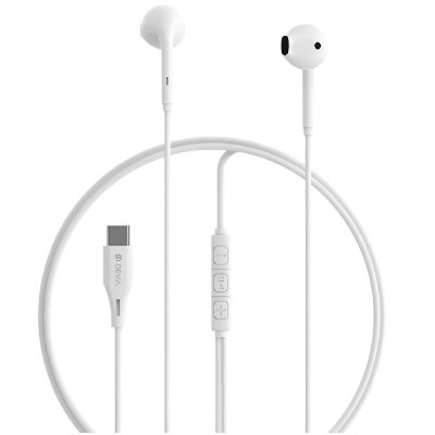 PARTEL  &Eacute;couteurs Classique Filaire Jack 3,5mm avec Micro et Bouton de Commandes Blanc