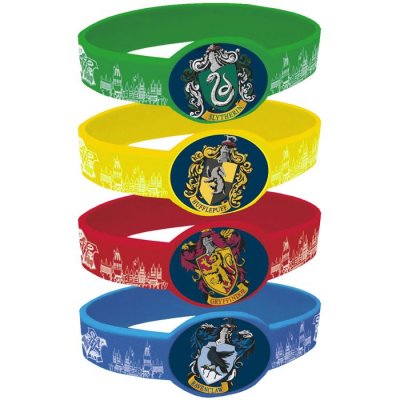 UNIQUE Parti Harry Potter Favor Bracelets Stretchy [4 Per Pack]