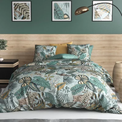 ATELIER DU COTON Parure de couette 100% coton 57fils/cm2 - cancun