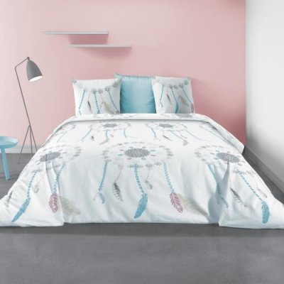 LES ATELIERS DU LINGE Parure de couette 220x240 cm 100% Coton 57 fils Dreamy