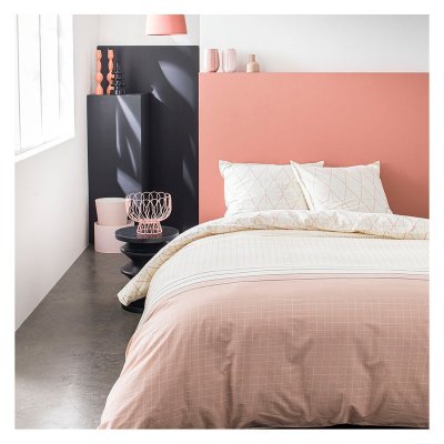 TODAY Parure de lit 2 personnes 220 x 240 cm Coton 57 Fils Imprim&eacute; LUCIE