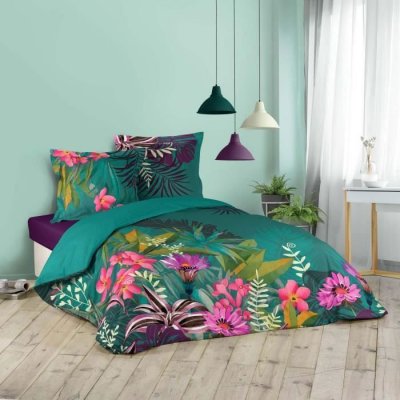 DOUCEUR D INTERIEUR Parure de lit Eden Flower 260x240 cm