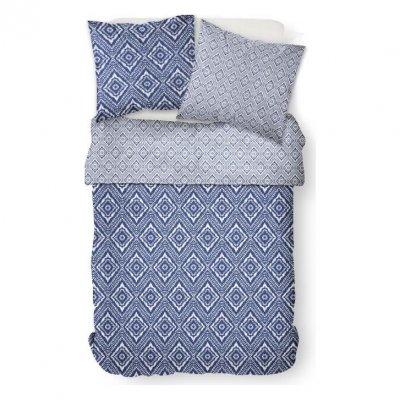 TODAY Parure de lit en coton 57 fils imprim&eacute;e - 240 x 260 cm - cyclades