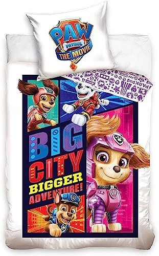 PAT PATROUILLE Parure de lit  le film 100% coton Big City fille 140x200 cm