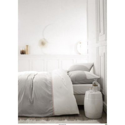 TODAY Parure de lit percale  gabin zinc 260x240