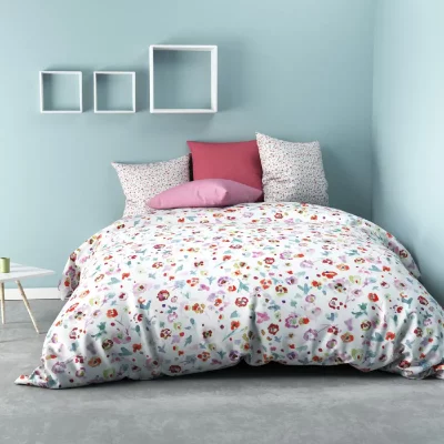 LES ATELIERS DU LINGE Parure housse de couette 100% microfibre liberty