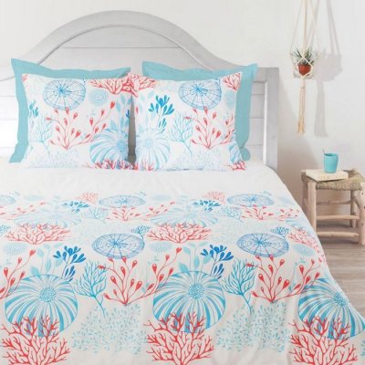 COTE DECO Parure housse de couette - 260x240 cm - Coton bio
