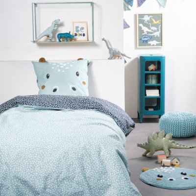 TODAY Parure Housse De Couette et Oreiller Rembour&eacute;s Bleu La Tofunny 2,2