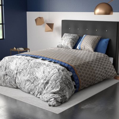 ATELIER DU COTON Parure housse de couette Gris 260x240  858049 - Gris