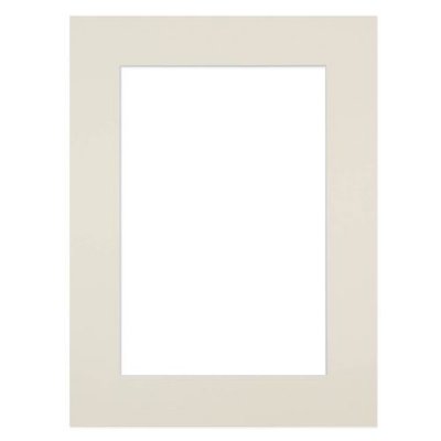 BRIO Passe-partout blanc cass&eacute; 30x40 cm ouverture 18x24 cm carton