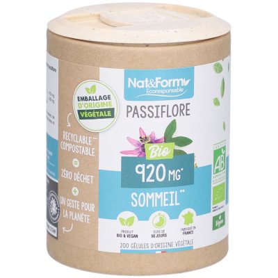 NAT & FORM Passiflore gamme &eacute;coresponsable 200 g&eacute;lules nat et form
