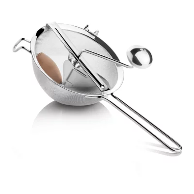 IPAC Passoire avec tamis &agrave; coulis 20 cm inox - Argent - 