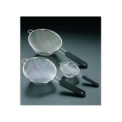 METALTEX Passoire tamis &agrave; manche - D : 18 cm - inox et plastique - blanc