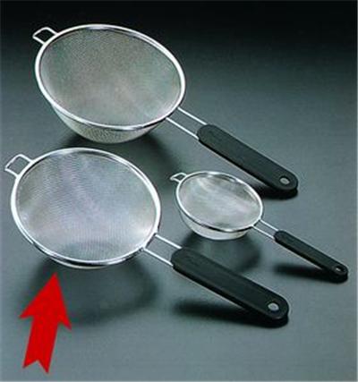 METALTEX Passoire Tamis &Agrave; Manche Inoxydable Et Plastique Blanc 10cm