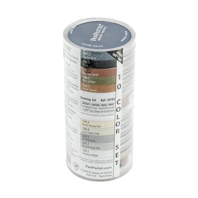 PANPASTEL Pastel  set 10 couleurs + outils esquisse - 