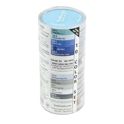 PANPASTEL Pastel  set 10 couleurs + outils marine - 