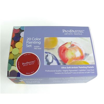 PANPASTEL Pastel  set 20 couleurs + outils basique -  