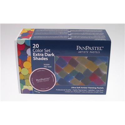 PANPASTEL Pastel  set 20 couleurs + outils teintes ultrasombres -  