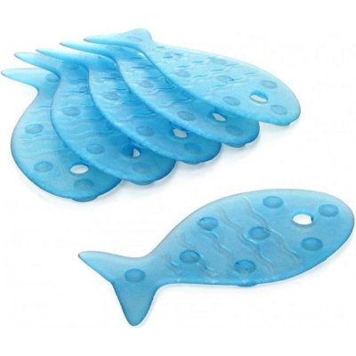 TATAY Pastille antid&eacute;rapante bleu pour baignoire ou douche, Fish 