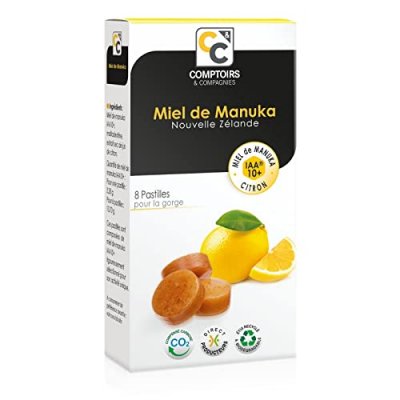 COMPTOIRS ET COMPAGNIES Pastilles 100% Miel de Manuka IAA10 et Jus de Citron 