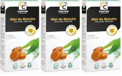 COMPTOIRS ET COMPAGNIES Pastilles Miel de manuka 10+ et 