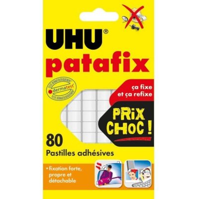 UHU Pastilles Repositionnables Blanches  - Les 80 Pastilles
