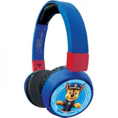 LEXIBOOK PAT PATROUILLE Casque 2 en 1 Bluetooth Filaire confortable et pliable pour enfants avec