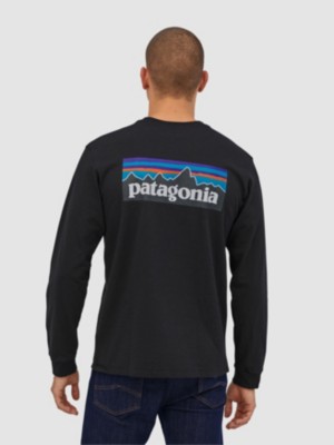 PATAGONIA  M's L/s P-6 Logo Responsibili-tee - Noir - taille L 2024