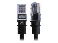 DEXLAN PATCHSEE F/2 Cordon RJ45 cat&eacute;gorie 5e F/UTP LSOH noir - 0,6 m