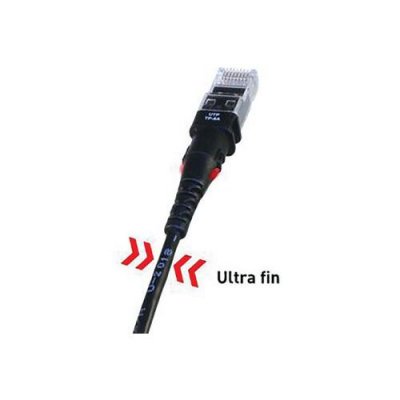MANUTAN Patchsee TP-6A-U/13 c&acirc;ble de r&eacute;seau Noir 4 m Cat6a U/UTP (UTP)