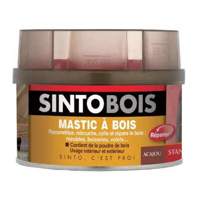 SINTO Pate &agrave; bois BOIS, boite de 170ml 