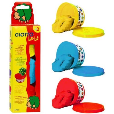 GIOTTO S P&acirc;te &agrave; modeler GIOTTO B&eacute;b&eacute; &eacute;tui 3 pots primaires de 100 gr